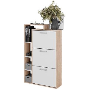 Schuhschrank Vicco Orlando, sonoma eiche / weiß