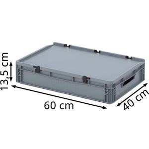 Produktbild für Eurobox AUER ED 64/12, grau, 24 Liter