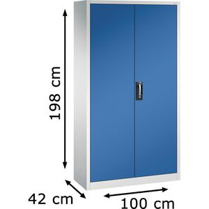 Produktbild für Magazinschrank CP-Möbel Serie 13, grau / blau