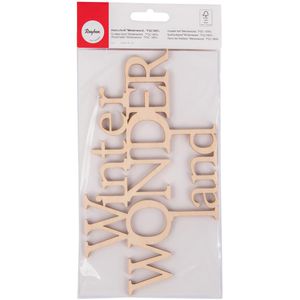 Produktbild für Schriftzug Rayher 46311000, aus Holz, Wanddeko