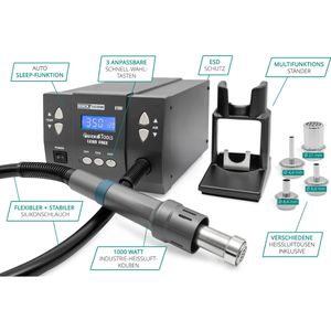 Produktbild für Lötstation QUICK QU861DW, Heißluft, Set