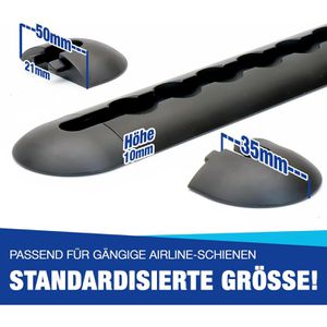 Produktbild für Endkappe NTG schwarz, 4 Stück