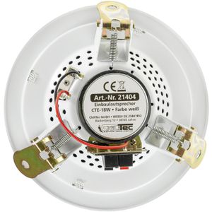 Produktbild für Einbaulautsprecher ChiliTec CTE-18W, weiß, 20 W, 1-Weg