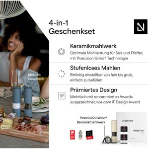 Produktbild für Geschenkset LARS-NYSØM Lagom Gewürzmühlen, taupe / beige