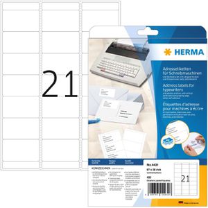 Adressetiketten Herma 4431, weiß