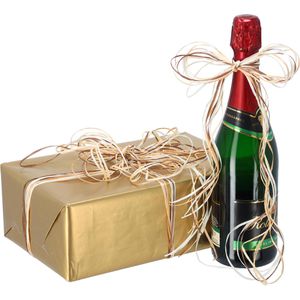 Produktbild für Geschenkband Präsent Raffia Multicolour, braun