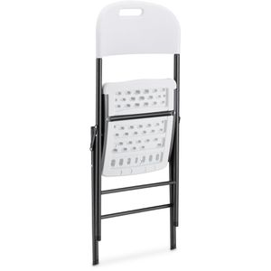 Produktbild für Klappstuhl Relaxdays 1004960349, weiß