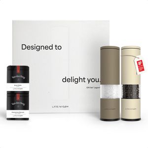Produktbild für Geschenkset LARS-NYSØM Lagom Gewürzmühlen, taupe / beige