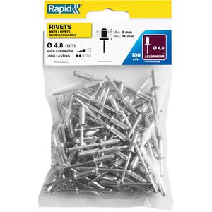 Blindnieten Rapid 5000381, Aluminium