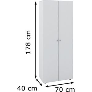 Produktbild für Mehrzweckschrank VCM Vandol 912122, weiß