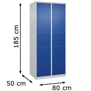 Produktbild für Schließfachschrank CP-Möbel Classic Plus, blau