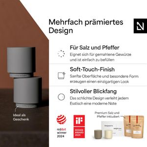 Produktbild für Geschenkset LARS-NYSØM Svaeve Gewürzstreuer, taupe / beige