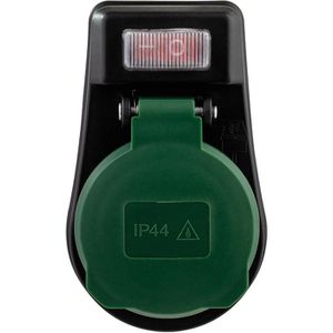 Steckdosenadapter REV-Ritter schwarz, mit Schalter