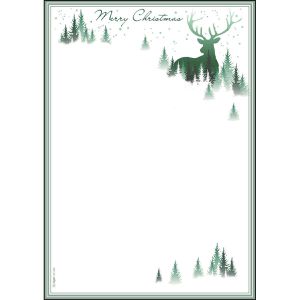 Weihnachtsbriefpapier Sigel DP284 Christmas Forest