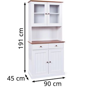 Produktbild für Küchenschrank Inter-Link Westerland, weiß, (BxH) 90 x 191 cm