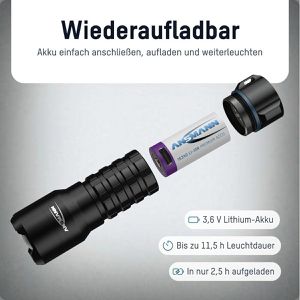 Produktbild für Taschenlampe Ansmann Survival TS450RF, LED, aufladbar