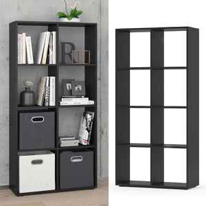 Produktbild für Bücherregal Vicco Scutum, schwarz