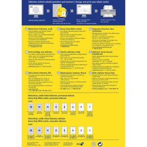 Produktbild für Folienetiketten Zweckform L4775-100, weiß matt