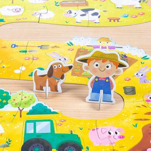 Produktbild für Puzzle Goula 53176, XXL Bauernhof