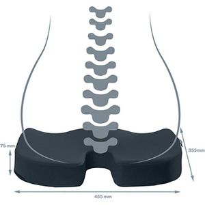 Produktbild für Orthopädisches-Sitzkissen Leitz Ergo Cosy, grau