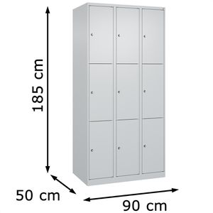 Produktbild für Schließfachschrank CP-Möbel Classic Plus lichtgrau