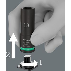 Produktbild für Steckschlüssel Wera 8790 B Impaktor Deep Set 1, 14-teilig