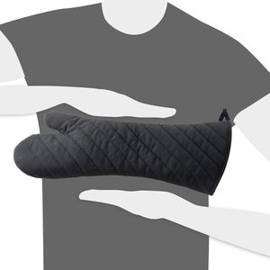 Produktbild für Ofenhandschuh Fackelmann Hitzeschutzhandschuh BBQ XXL schwarz