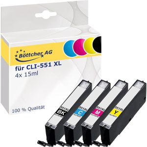 Produktbild für Tinte Böttcher-AG für Canon CLI-551 XL Multipack