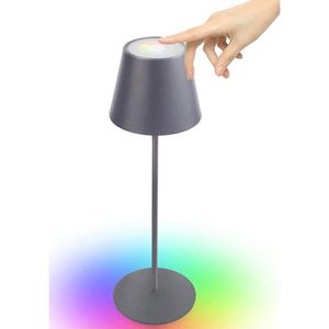 Produktbild für Tischlampe LEDmaxx RGBW, grau mit LED