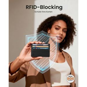 Produktbild für Kreditkartenetui Fintie Kunstleder