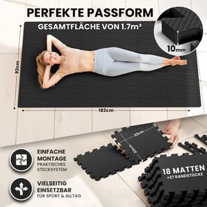 Produktbild für Bodenschutzmatte bemaxx Puzzlematte, anthrazit