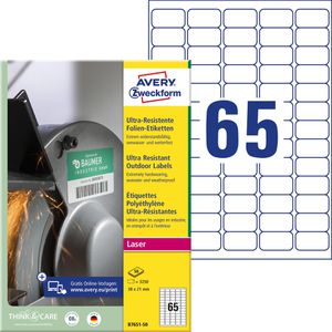 Folienetiketten Zweckform B7651-50 ultra-resistent