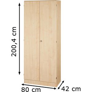 Produktbild für Aktenschrank Hammerbacher Solid 6100, aus Holz