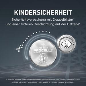 Produktbild für Knopfzelle Procell Intense CR2032