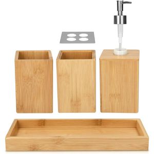 Produktbild für Badaccessoires-Set Navaris 50084.04, 4-teilig