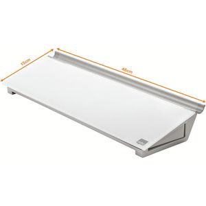 Produktbild für Notizboard Nobo Diamond Glass 1905174, weiß