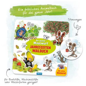 Produktbild für Malbuch Trötsch Jahreszeiten-Malbuch, mit Stickern