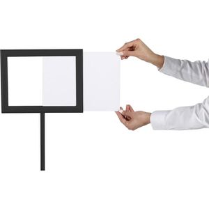Produktbild für Infoständer Update-Displays beidseitig, schwarz A3