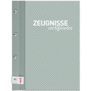 Produktbild für Zeugnismappe Roth Pattern Dusty Mint 89464, A4