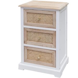 Produktbild für Kommode Mendler HWC-K87, 97675, natur / weiß