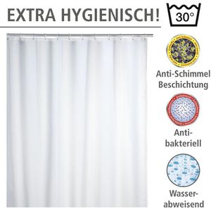 Produktbild für Duschvorhang Wenko Anti-Schimmel Uni, 180 x 200 cm