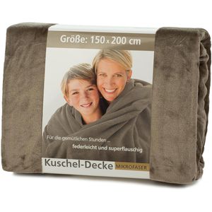 Produktbild für Kuscheldecke Gözze Memphis Premium, 8876971, taupe