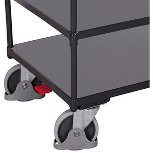 Produktbild für Tischwagen VARIOfit sw-700.600/AG, Metall &amp; Holz