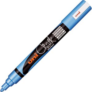 Kreidestifte uni-ball chalk PWE-5M, metallic-blau