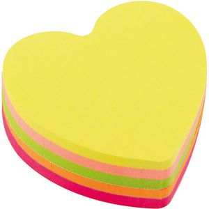 Haftnotizen D.RECT Super Sticky Notes Herz, 110799, neon