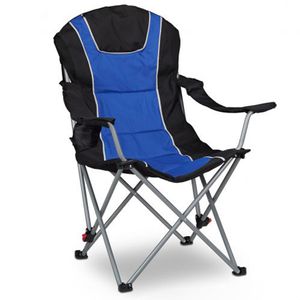 Campingstuhl Relaxdays 10021010, blau, bis 130 kg