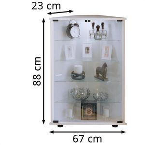 Produktbild für Glasvitrine VCM Jecka, stehend