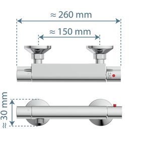 Produktbild für Duscharmatur Schütte Vico, 52445, verchromt