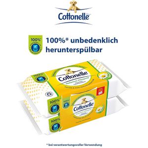 Produktbild für Feuchtes-Toilettenpapier Cottonelle Natürlich Pflegend