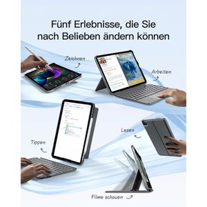 Produktbild für Tablet-Hülle Inateck KB04122, grau
